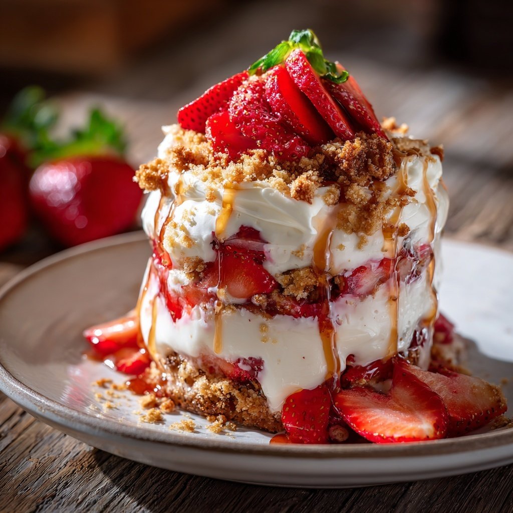 Gourmet Strawberry Shortcake Parfait