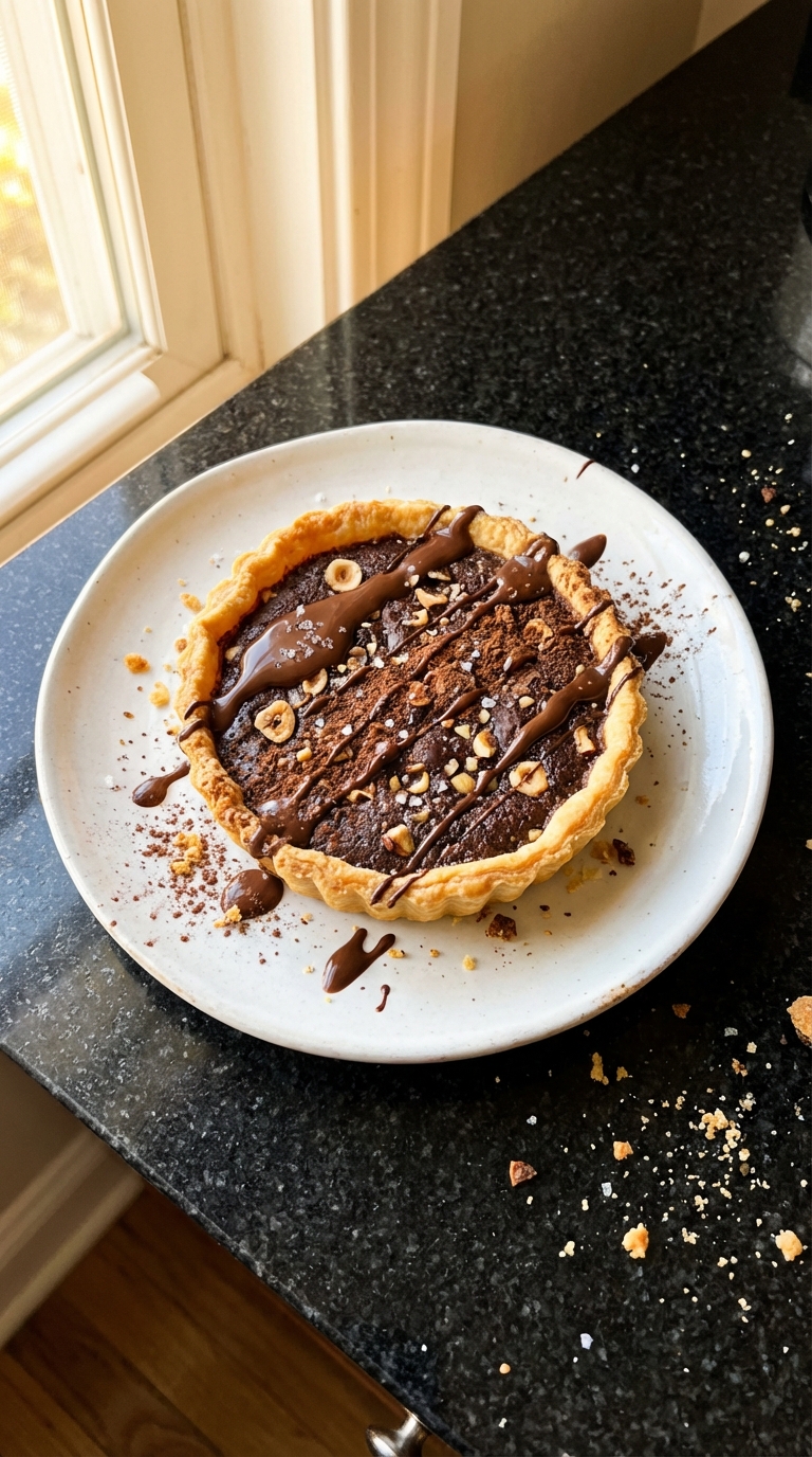 Crispy Chocolate Hazelnut Tart