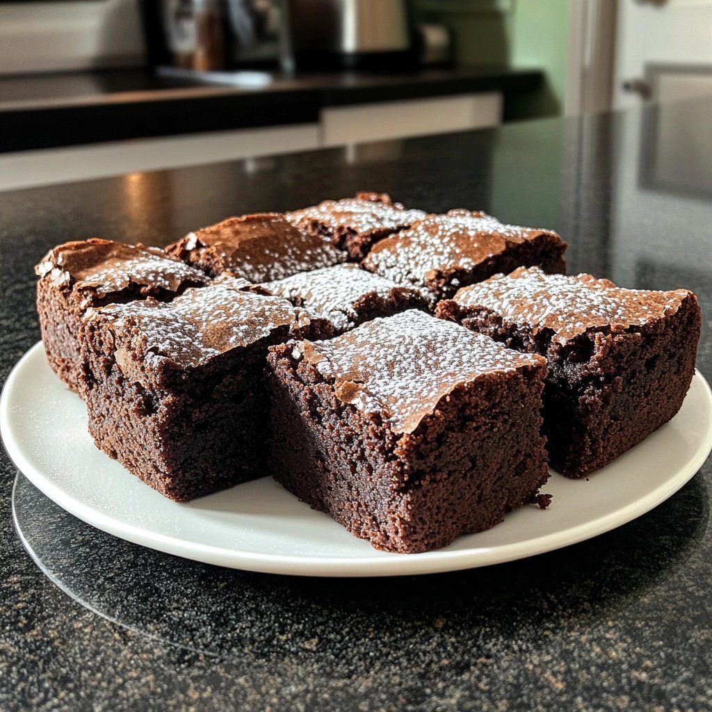 Christmas Brownies with Gingerbread Spices
