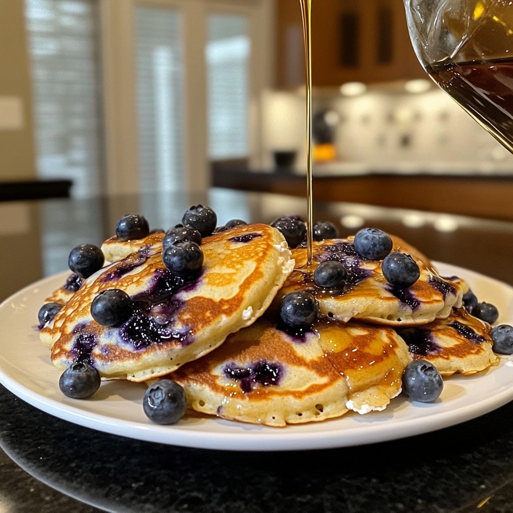 Blueberry Ricotta Pancakes