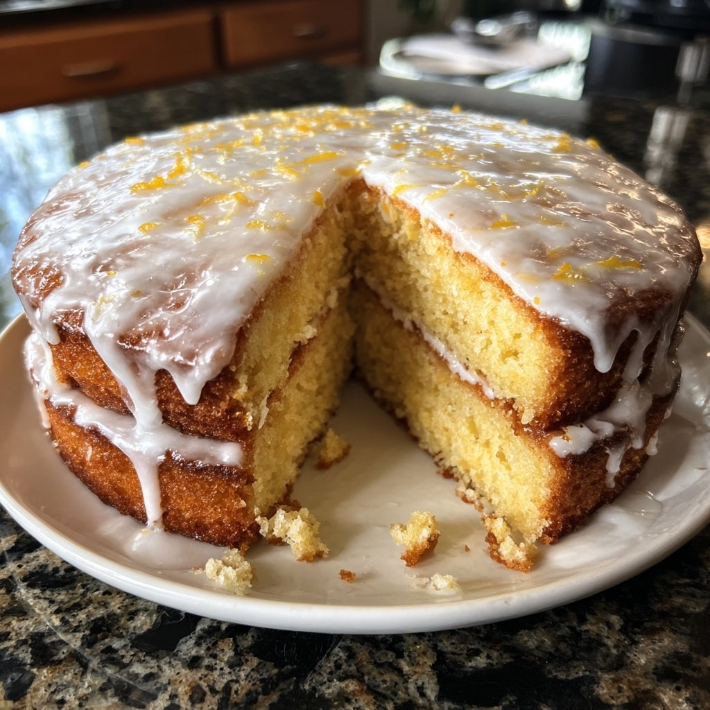 Moist Orange Vanilla Cake