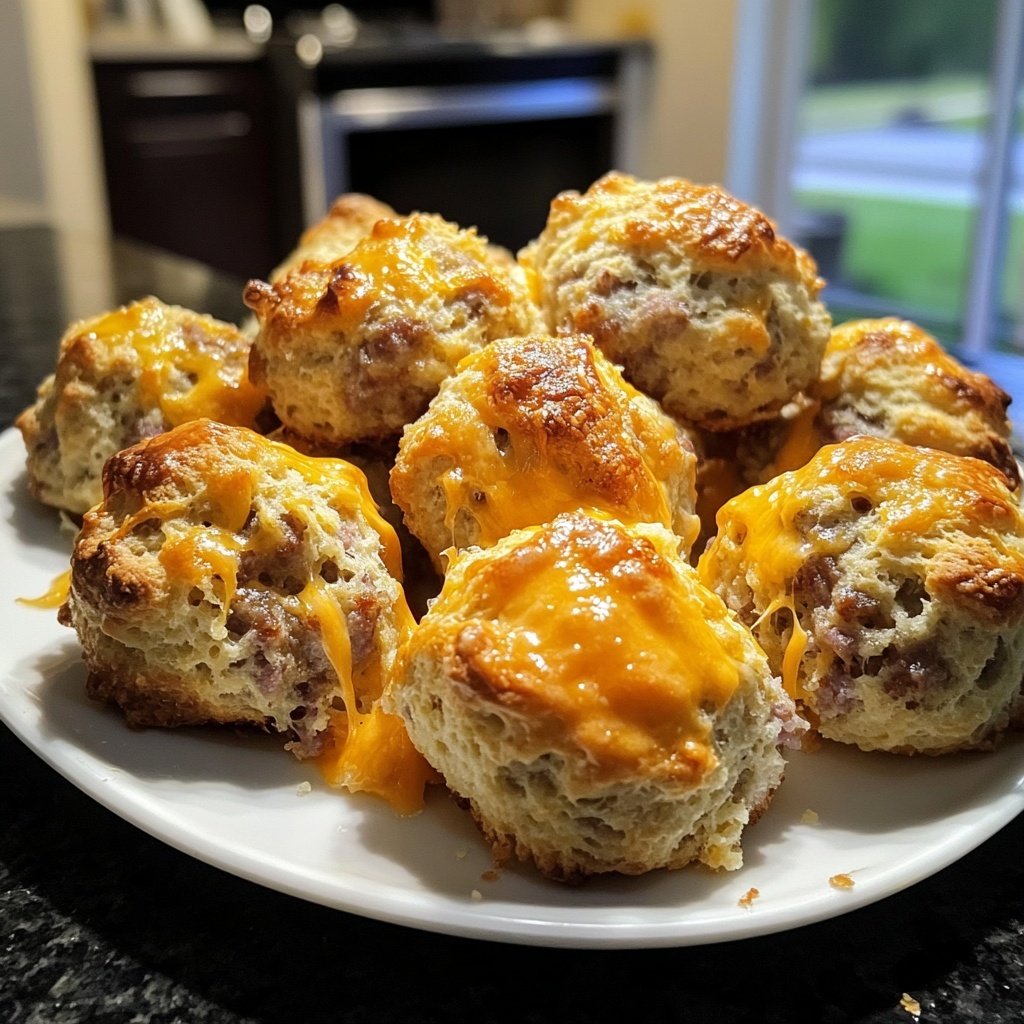 Savory Cheddar Bay Biscuit Sausage Balls