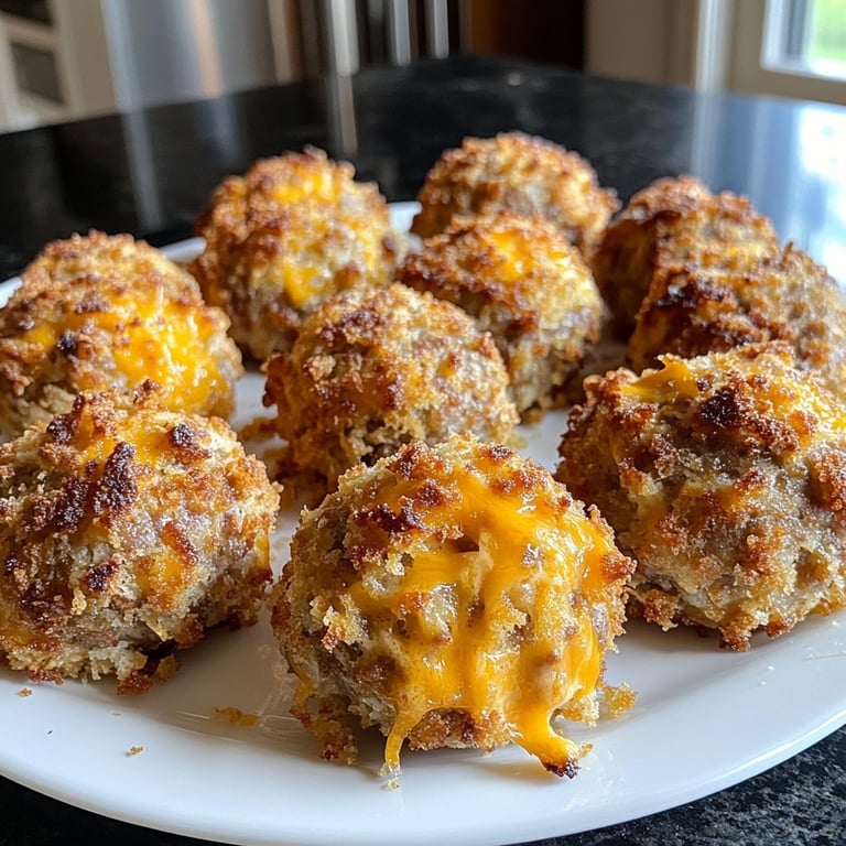 Sausage Balls with Red Lobster Biscuit Mix
