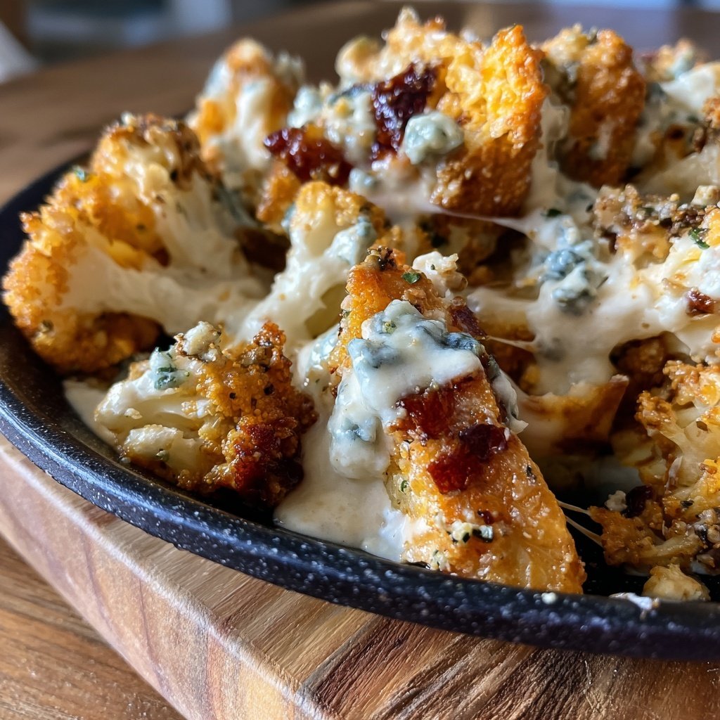 Buffalo Cauliflower Blue Cheese Dip