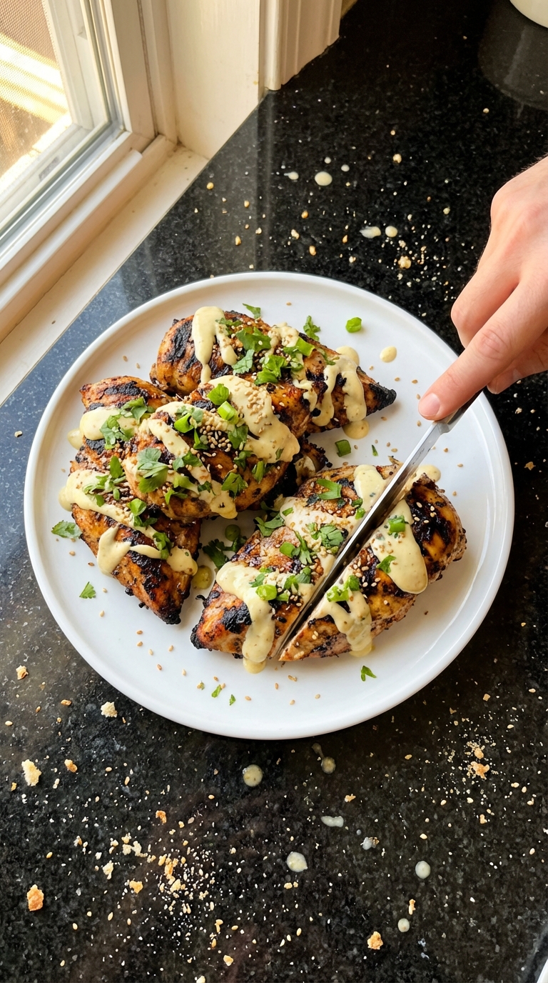 Sesame Aioli Grilled Chicken