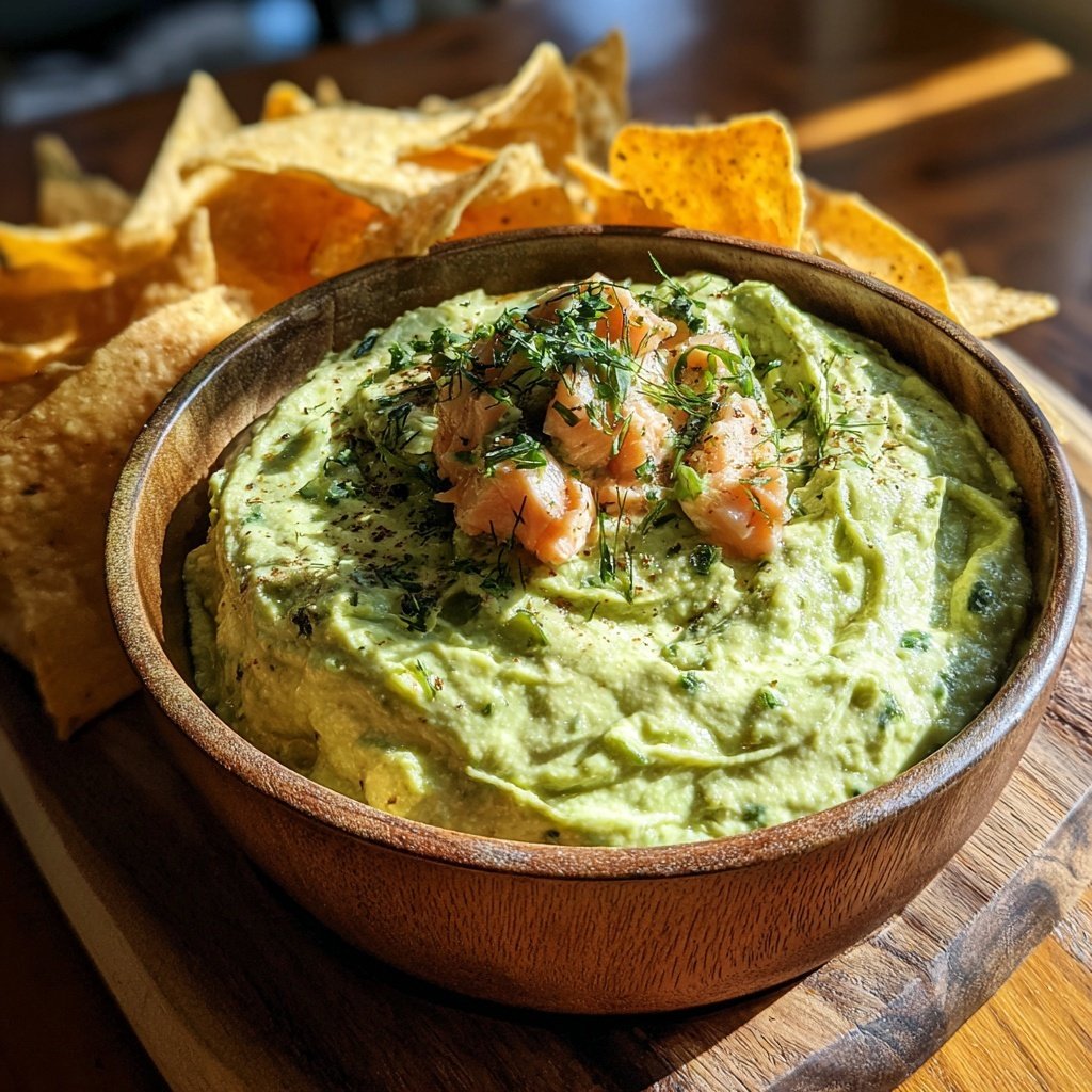 Creamy Avocado Salmon Dip