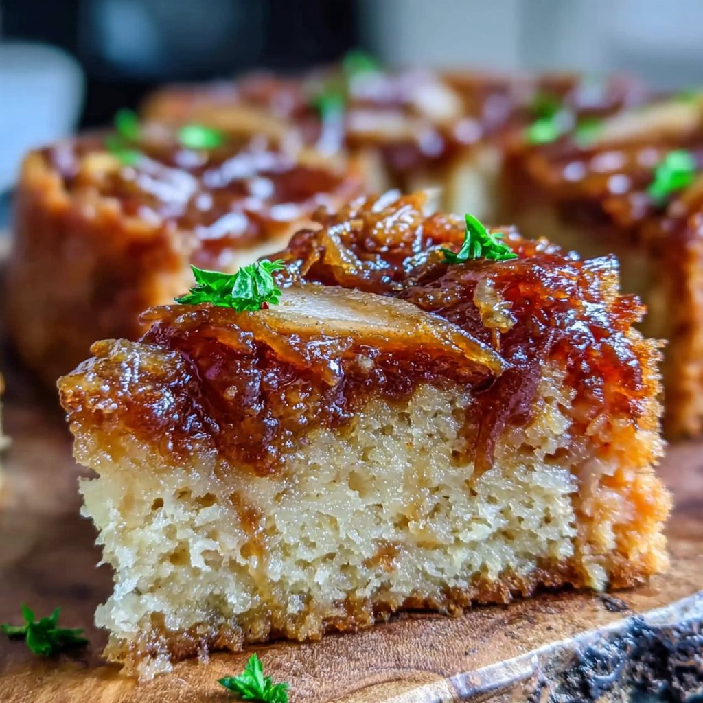 Cardamom-Pear Upside Down Cake