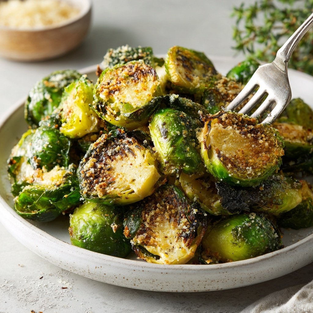 Garlic Parmesan Brussels Sprouts