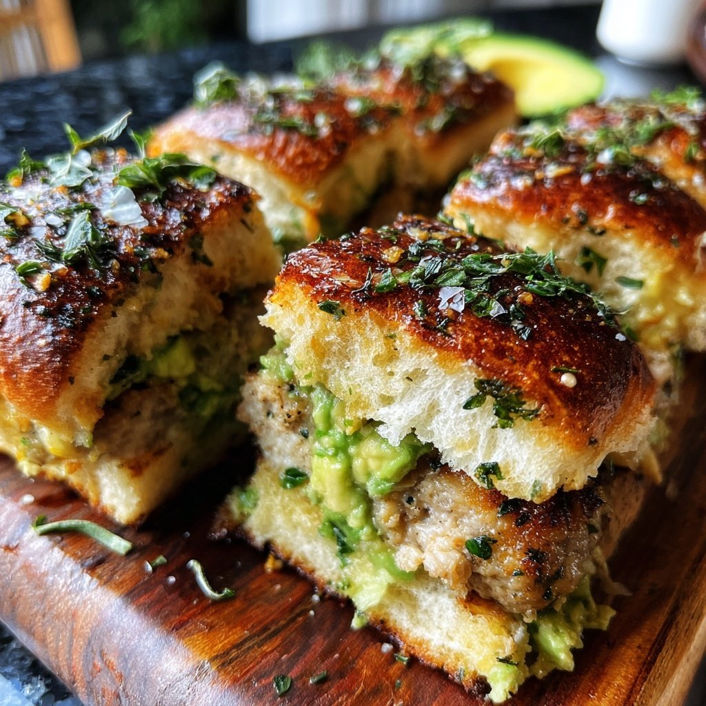 Herbed Turkey and Avocado Sliders