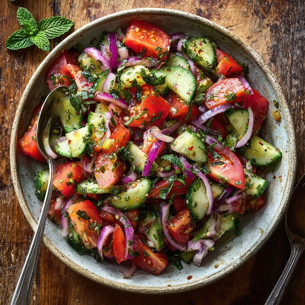 Zesty Cucumber and Tomato Salad
