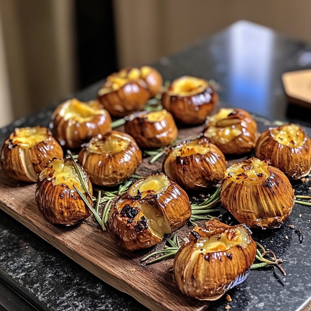 Simple Roasted Chestnuts w/ Butter & Rosemary