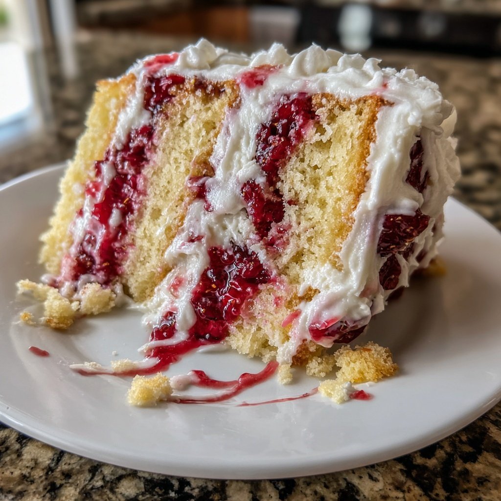 Raspberry Vanilla Cake Explosion