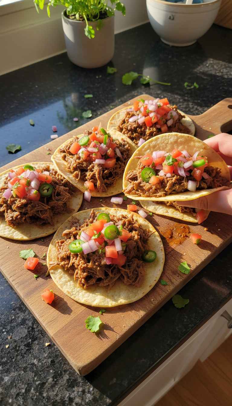 Beef Barbacoa Tacos