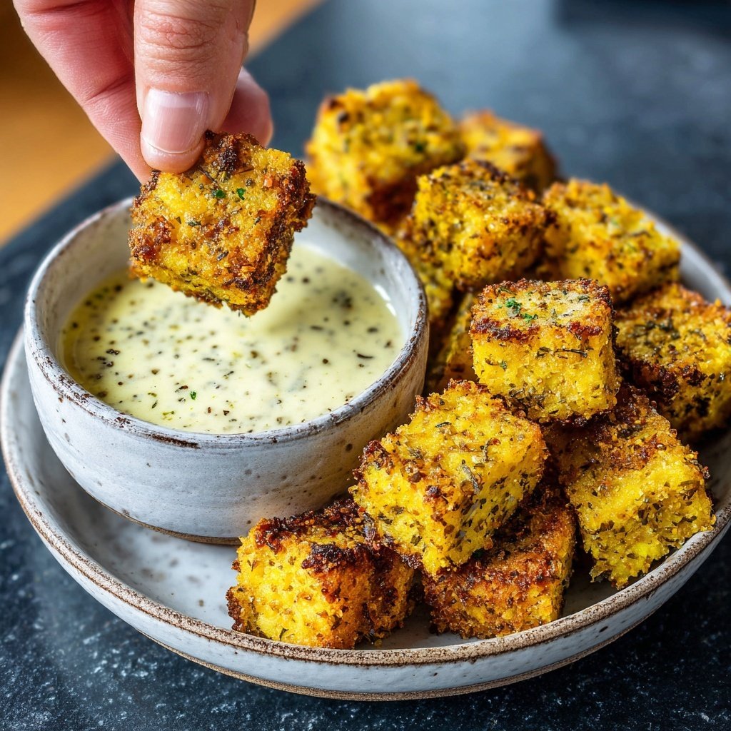 Crispy Tofu Bites with Dip