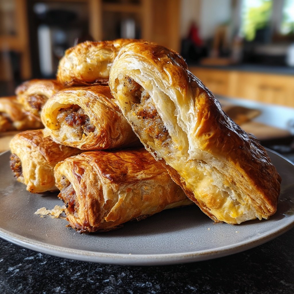 Australian Sausage Rolls Puff Pastry