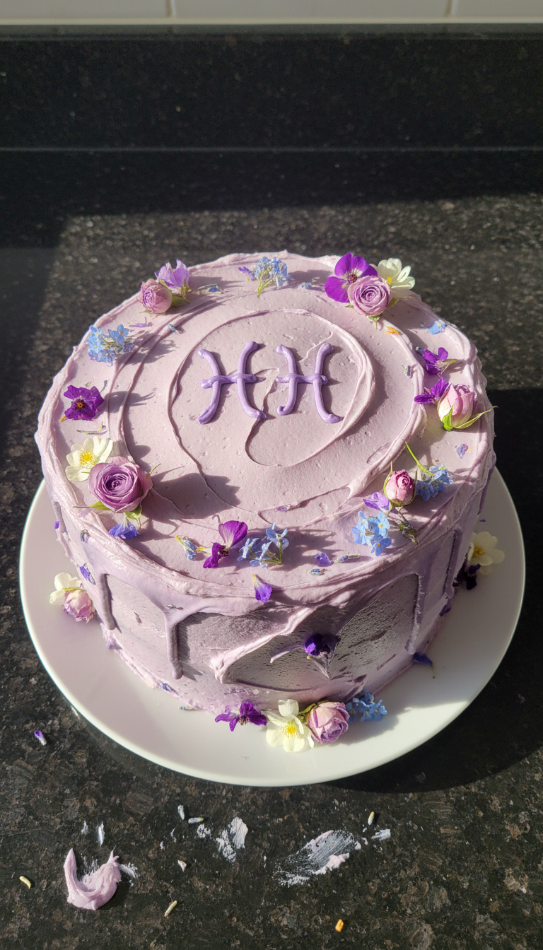 Lavender Pisces Cake