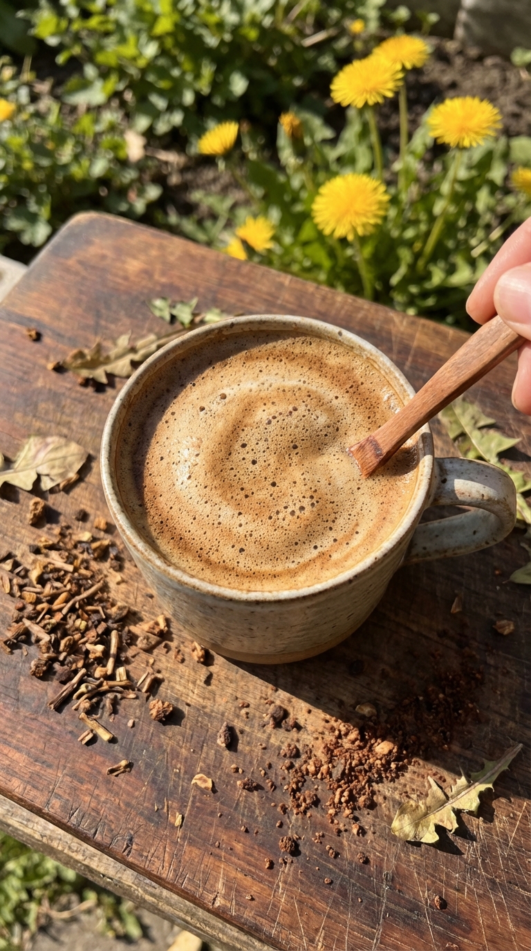 Delicious Dandelion Root Coffee