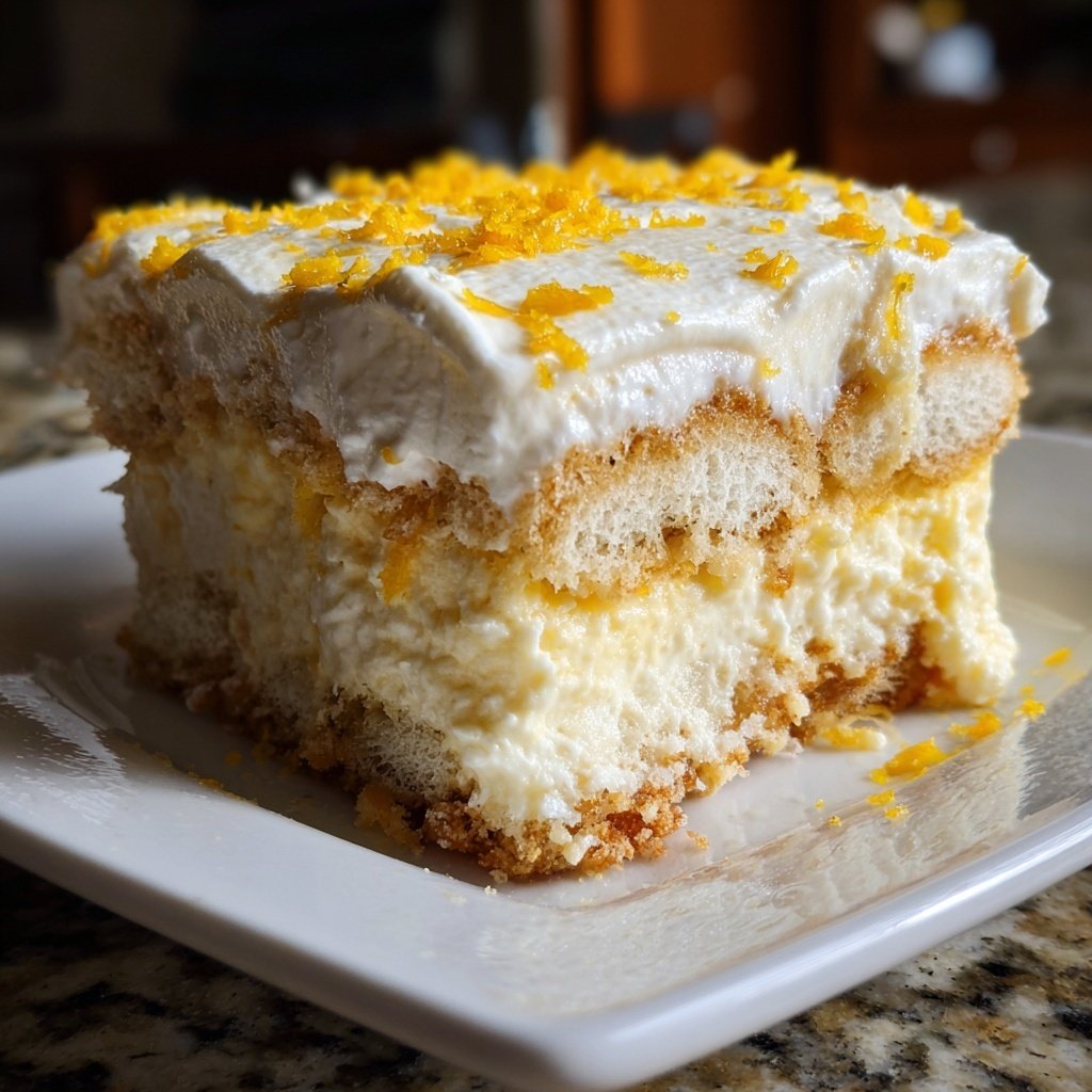 Limoncello Tiramisu with Mascarpone Cream