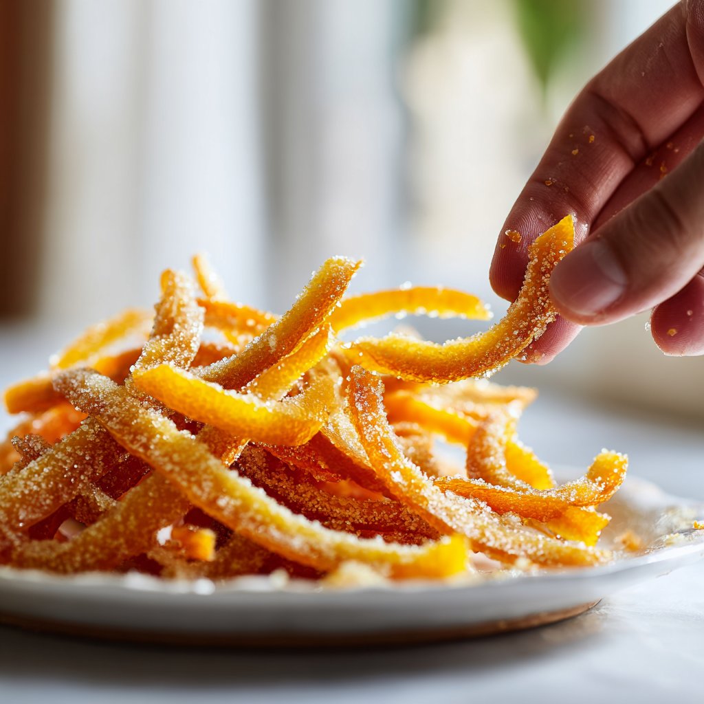Candied Orange Peel Holiday Gift Candy
