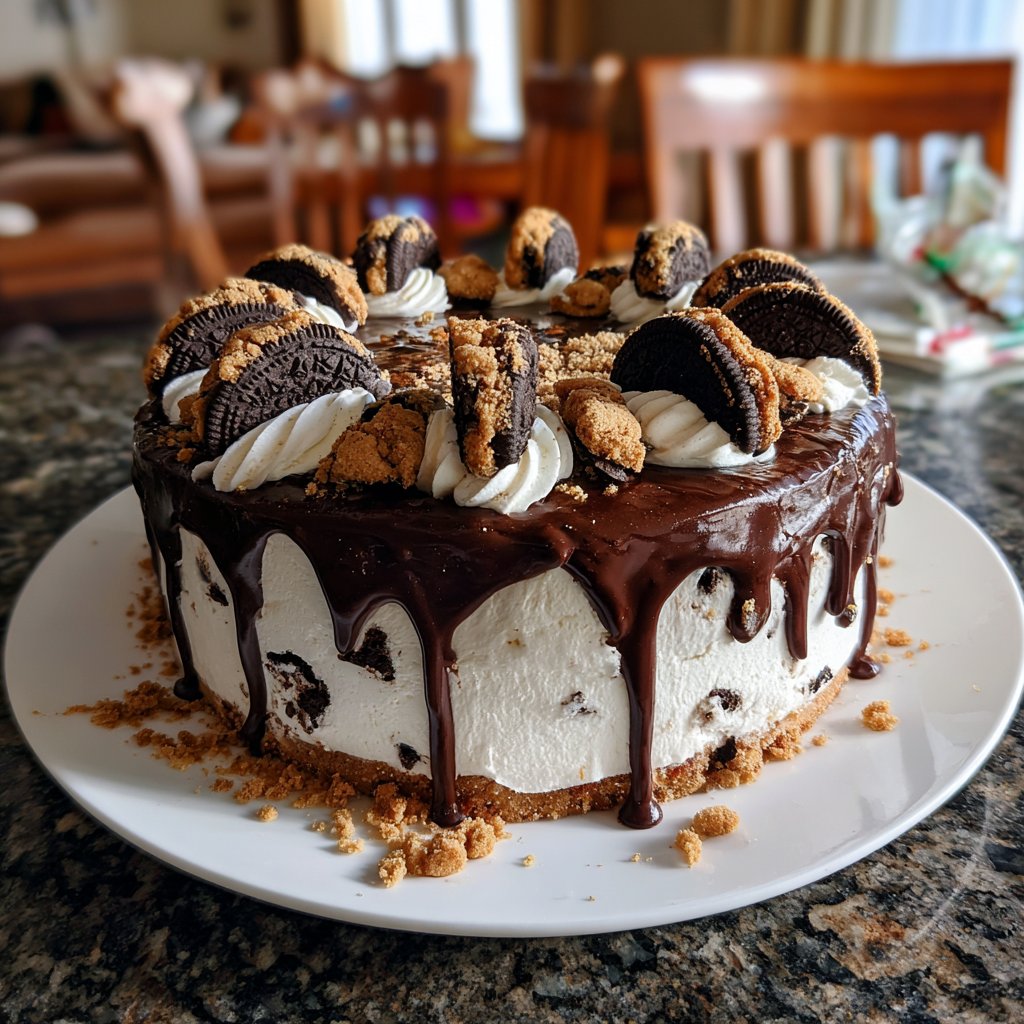 30th Birthday Cake with Cookies and Cream