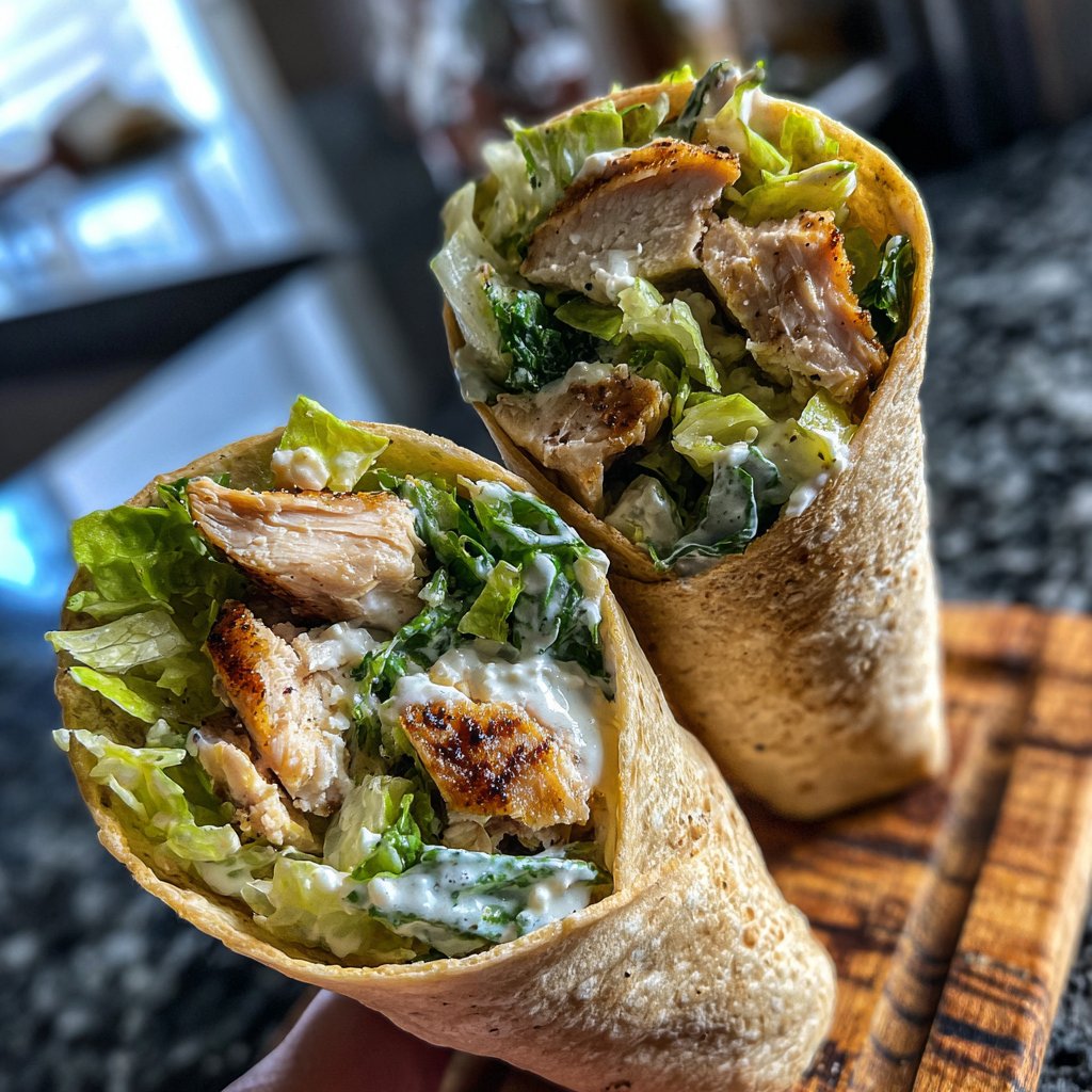 Delicious Chicken Caesar Wraps