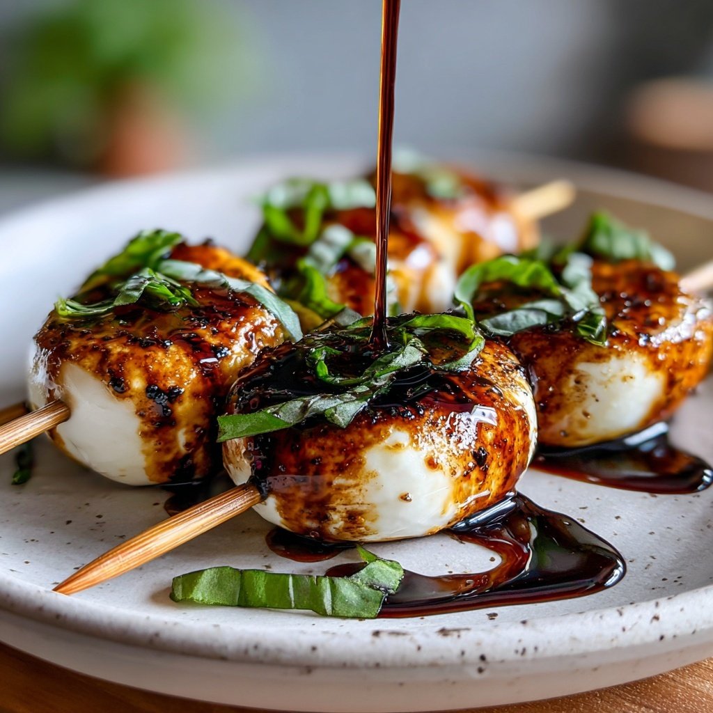 Thick Balsamic Glaze for Caprese Skewers Appetizers​