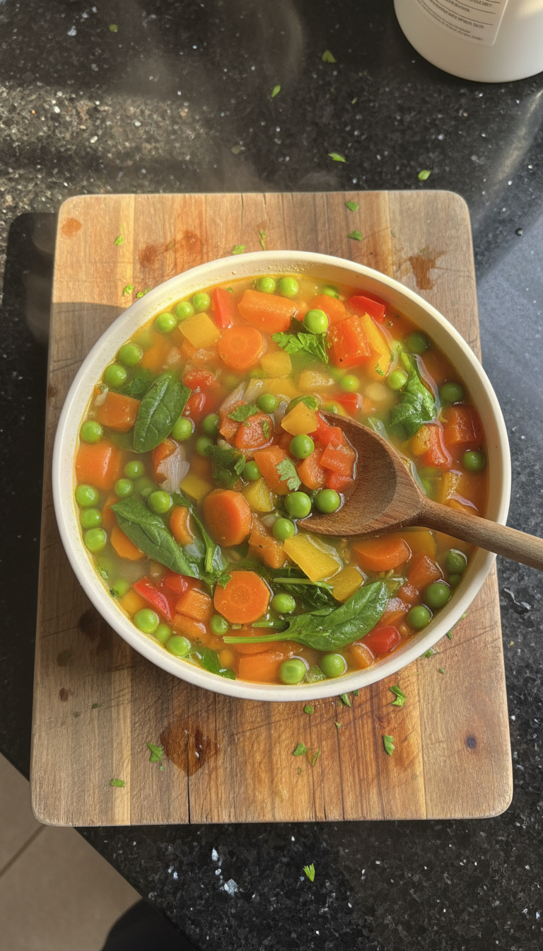 Colorful Spring Vegetable Soup