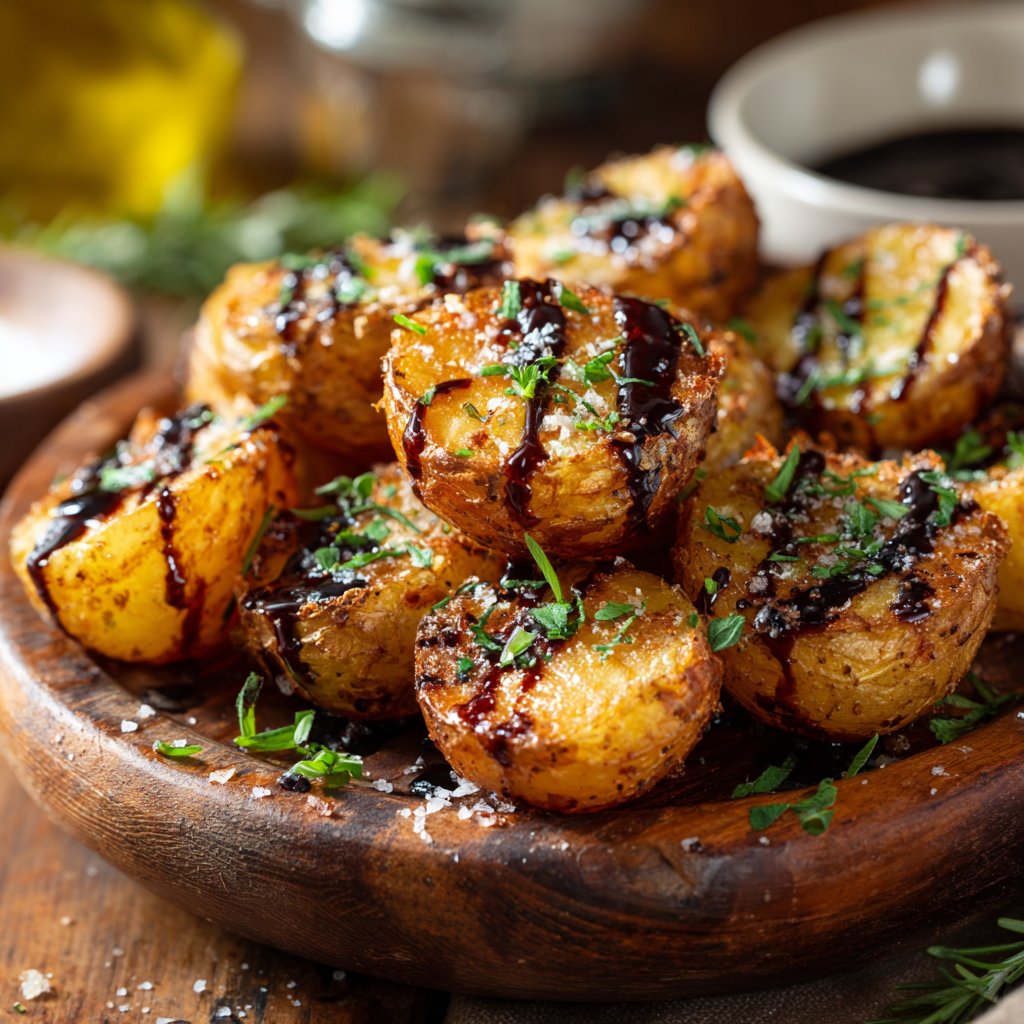 Crispy Balsamic Airfryer Potatoes