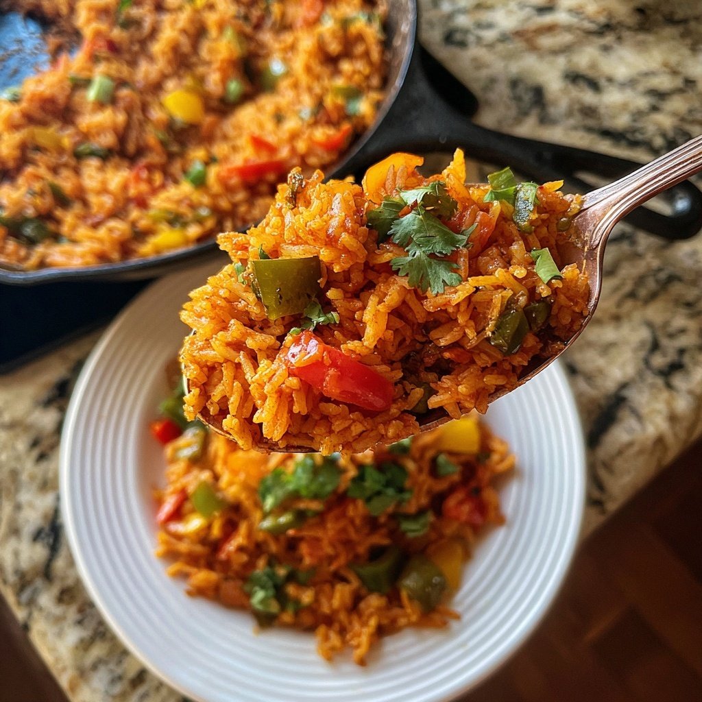 Mexican Red Rice Skillet Dish