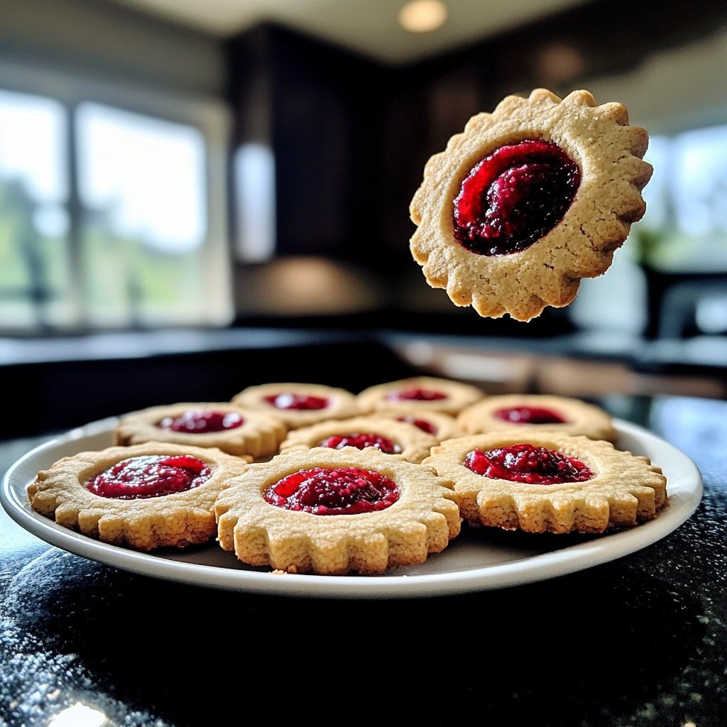 Jam-Filled Linzer Eye Cookies