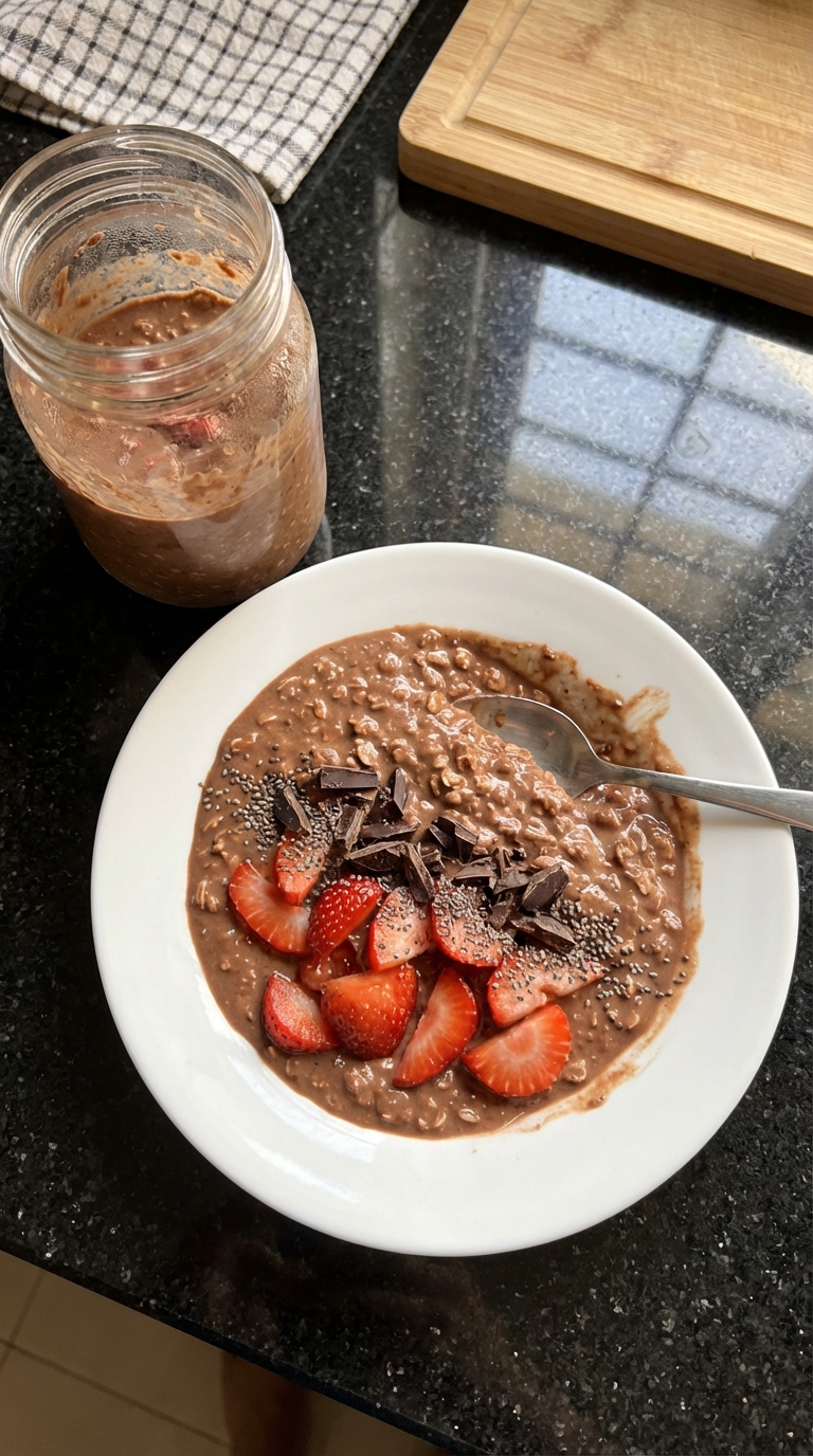 Chocolate Strawberry Overnight Oats