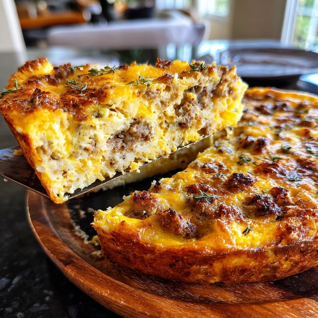 Easy Breakfast Sausage Egg Casserole