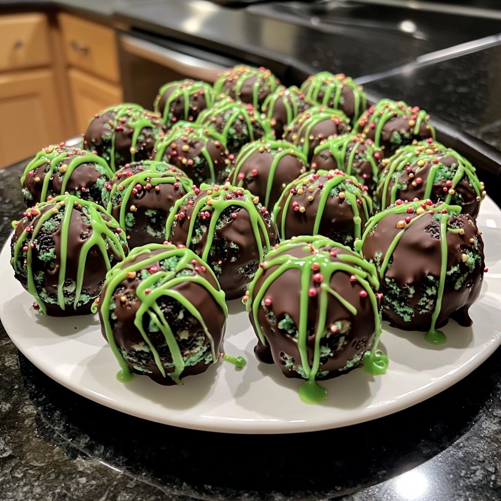 Grinch Oreo Balls