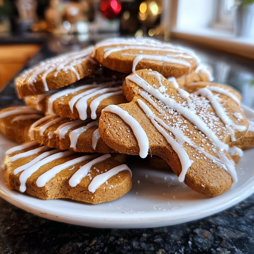 Gingerbread Cookies with Icing Details